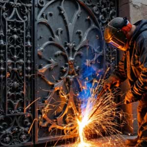 جوشکاری درب پارکینگ شرق تهران