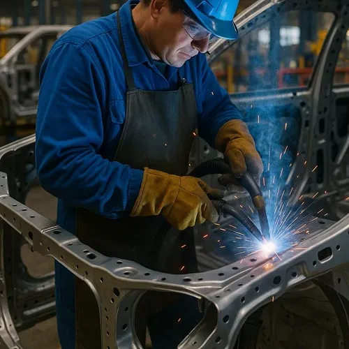 مزایا جوش نقطه‌ای مقاومتی (Resistance Spot Welding) در ساخت بدنه خودرو