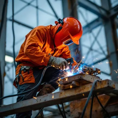 جوشکاری اسکلت در ارتفاع در تهران