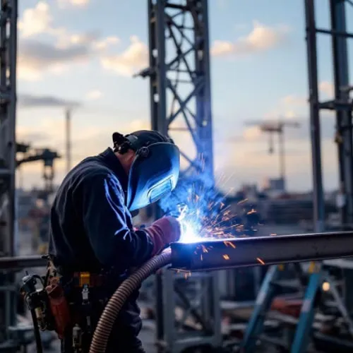 مراحل جوشکاری اسکلت فلزی